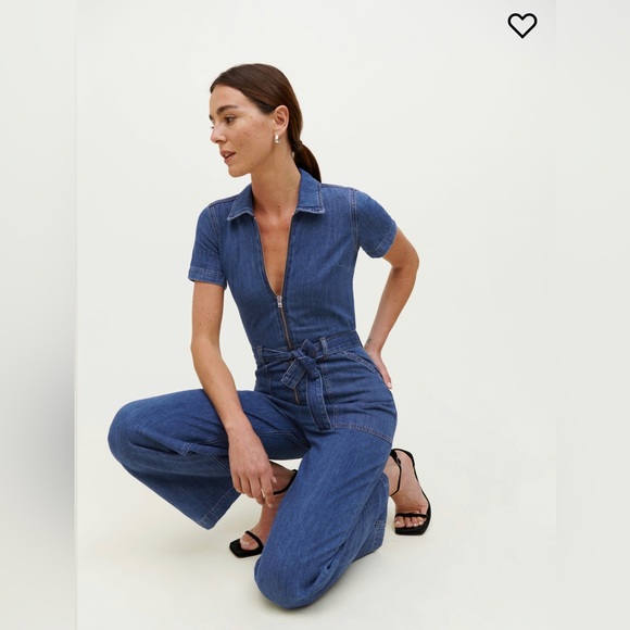 Cassidy Denim Jumpsuit - Reformation - Picture 4 of 5